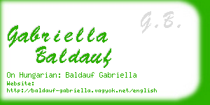 gabriella baldauf business card